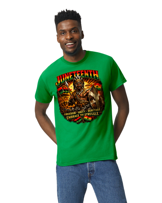 Juneteenth Legacy of Strength – Shaka Zulu T-Shirt