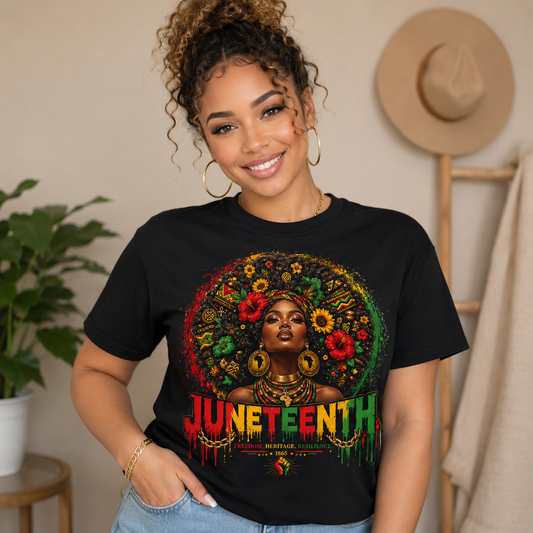 Juneteenth Freedom, Heritage & Resilience T-Shirt