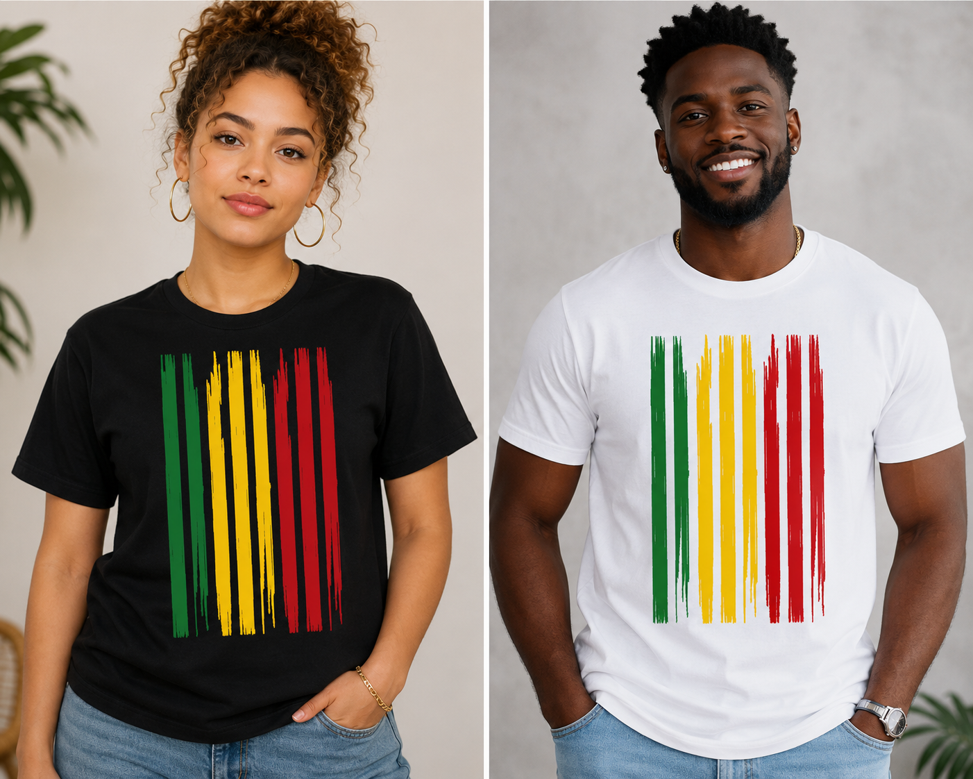 Pan-African Heritage Stripe T-Shirt