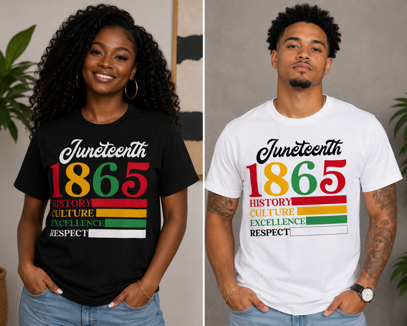 Juneteenth 1865: History • Culture • Excellence • Respect T-Shirt