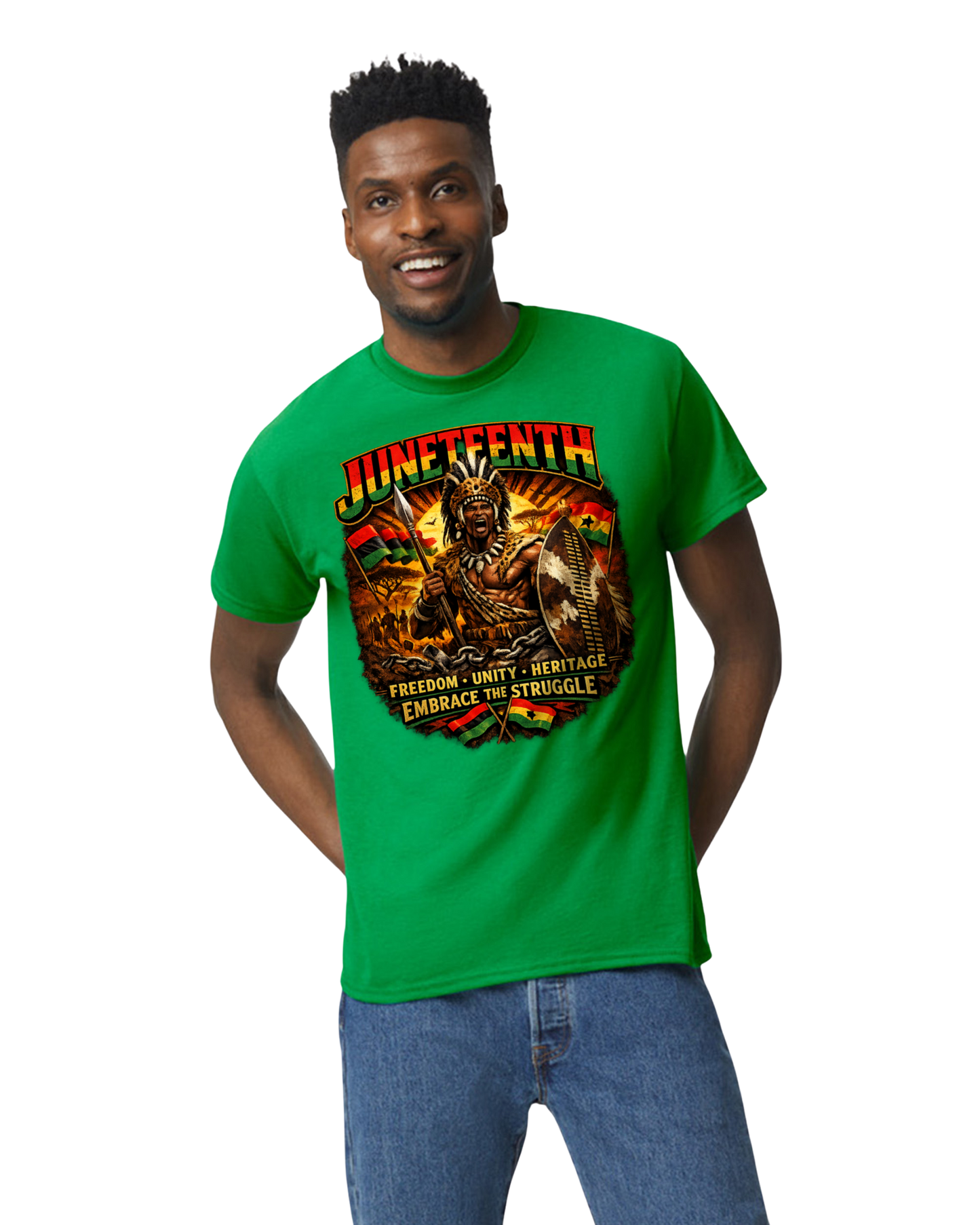 Juneteenth Legacy of Strength – Shaka Zulu T-Shirt
