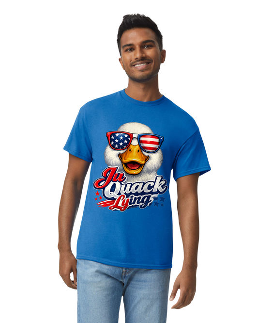 Ju Quack Lying Patriotic T-Shirt-Royal Blue