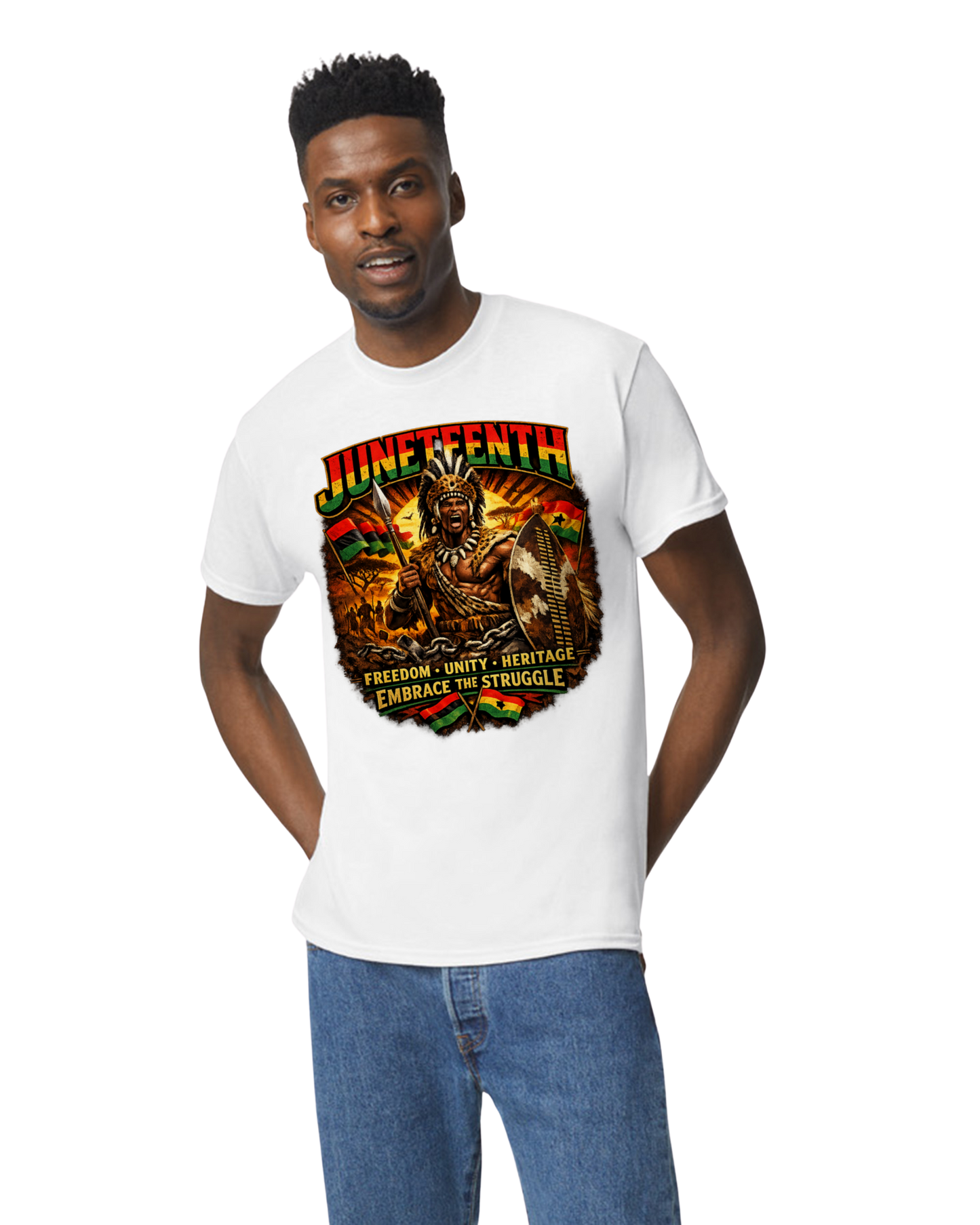 Juneteenth Legacy of Strength – Shaka Zulu T-Shirt
