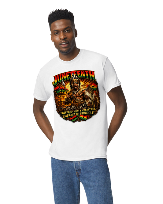 Juneteenth Legacy of Strength – Shaka Zulu T-Shirt