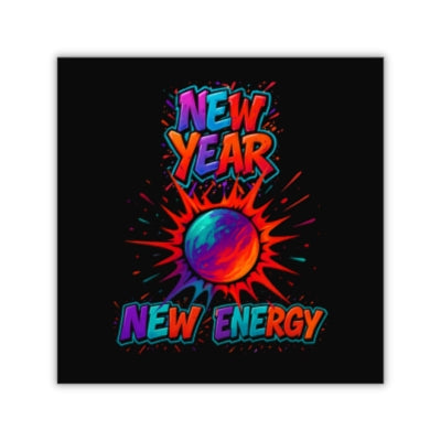 New Year. New Energy Sticker